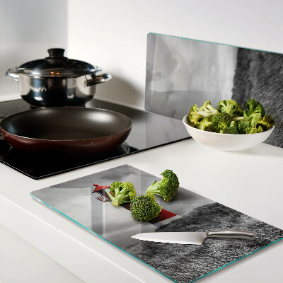 Glass chopping board Lighthouse in the landscape