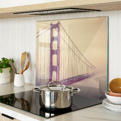 Glass chopping board Vintage Golden Gate Bridge