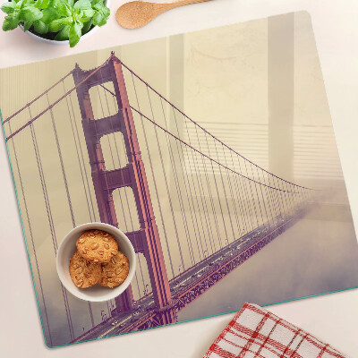Glass chopping board Vintage Golden Gate Bridge