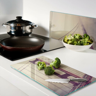 Glass chopping board Vintage Golden Gate Bridge