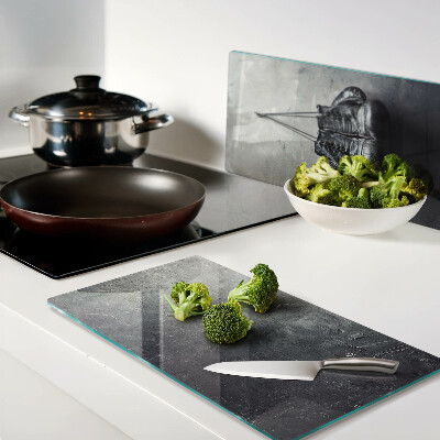 Glass chopping board Armchair in a minimalist interior