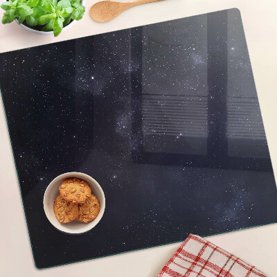 Glass kitchen board Cosmic universe with stars