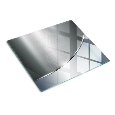 Glass kitchen board Metallic shine with reflections