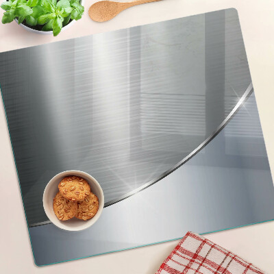 Glass kitchen board Metallic shine with reflections