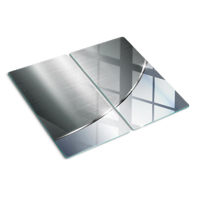 Glass kitchen board Metallic shine with reflections