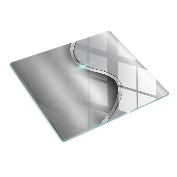 Glass kitchen board Modern design with a wave