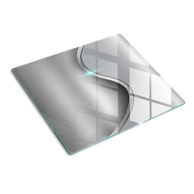 Glass kitchen board Modern design with a wave