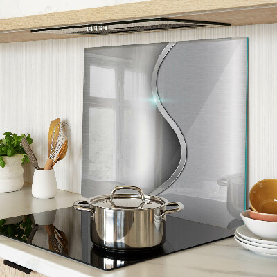 Glass kitchen board Modern design with a wave