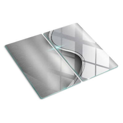 Glass kitchen board Modern design with a wave