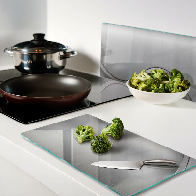 Glass kitchen board Modern design with a wave