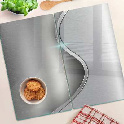 Glass kitchen board Modern design with a wave