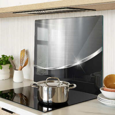 Glass chopping board Metallic shine with reflections