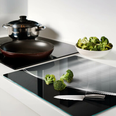 Glass chopping board Metallic shine with reflections