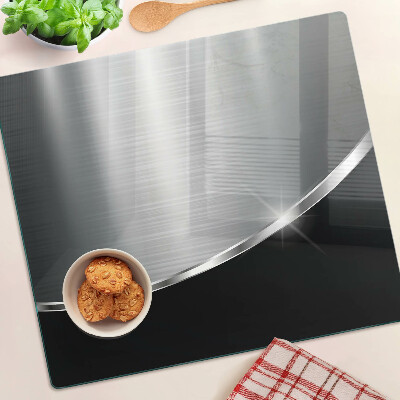 Glass chopping board Metallic shine with reflections