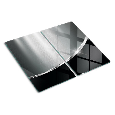 Glass chopping board Metallic shine with reflections