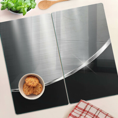 Glass chopping board Metallic shine with reflections