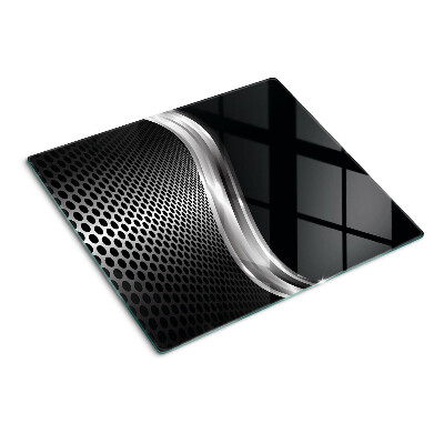 Glass kitchen board Futuristic pattern with waves