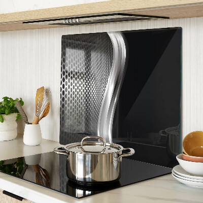 Glass kitchen board Futuristic pattern with waves