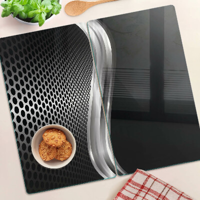 Glass kitchen board Futuristic pattern with waves