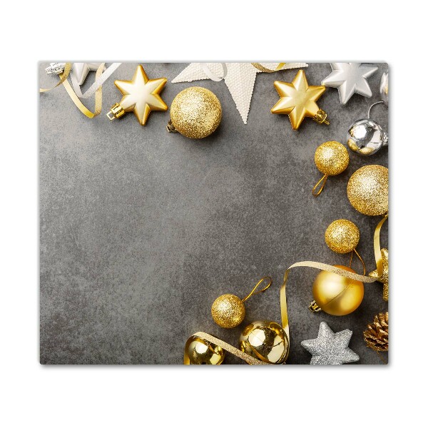 Kitchen Splashback Golden Stars Christmas holidays