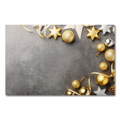 Kitchen Splashback Golden Stars Christmas holidays