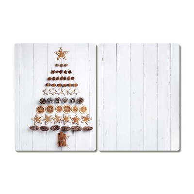 Kitchen Splashback Gingerbread Christmas tree ornaments