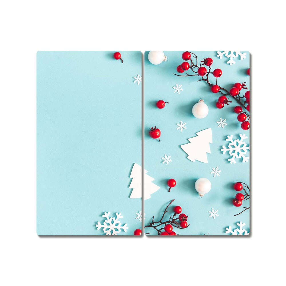 Caroline's Treasures Ornamento Natale In Ceramica Keeshond: Decorazione Bianca Con Fiocchi Di Neve Rossi Per Regalo Personalizzato - 4