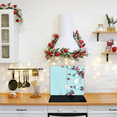 Kitchen Splashback Snowflakes Christmas Ornaments