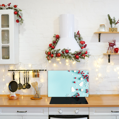 Kitchen Splashback Snowflakes Christmas Ornaments