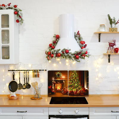 Kitchen Splashback Christmas Fireplace Christmas Gift