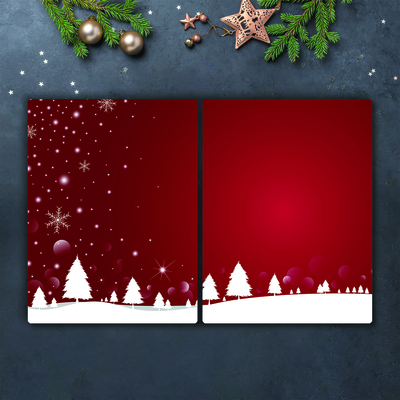 Kitchen Splashback Christmas tree Christmas Snowflakes