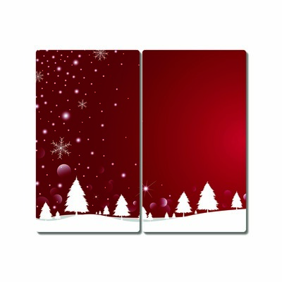 Kitchen Splashback Christmas tree Christmas Snowflakes