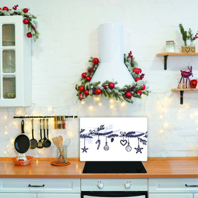 Kitchen Splashback Winter holidays Christmas Decorations