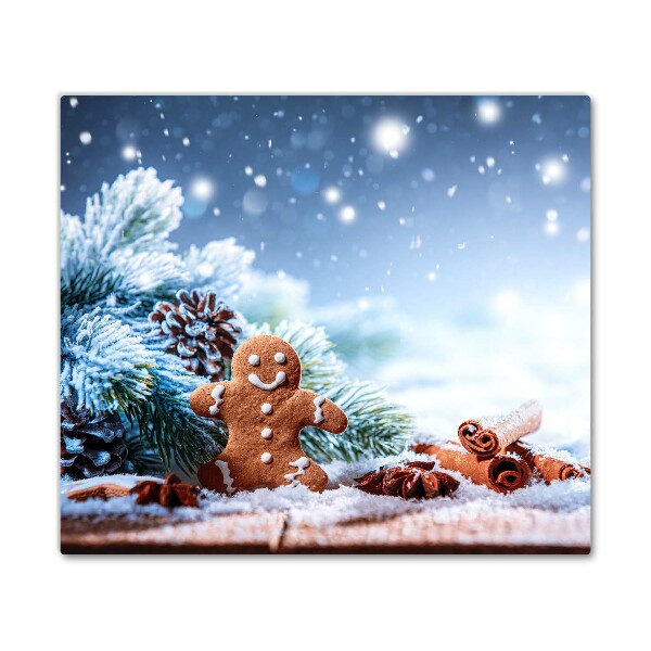 Kitchen Splashback Gingerbread Christmas holidays Snow