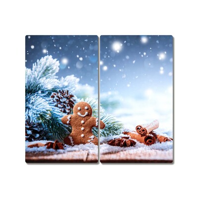 Kitchen Splashback Gingerbread Christmas holidays Snow
