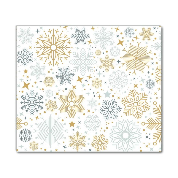 Kitchen Splashback Snowflakes Christmas Winter