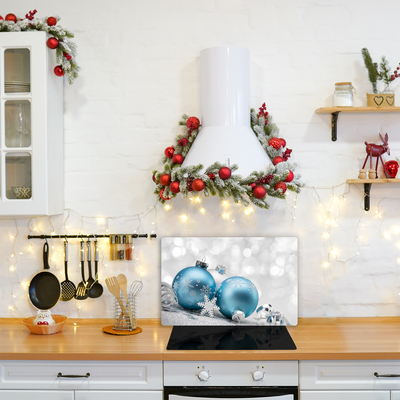 Kitchen Splashback Baubles Winter Holiday Decorations
