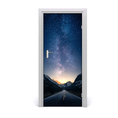 Self-adhesive door wallpaper Mountain gorge