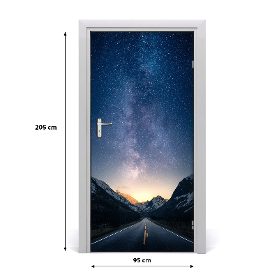 Self-adhesive door wallpaper Mountain gorge