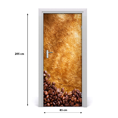 Self-adhesive door veneer Coffee beans