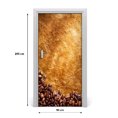 Self-adhesive door veneer Coffee beans