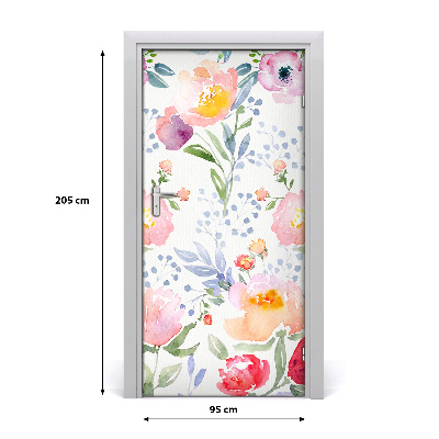 Self-adhesive door wallpaper Maki