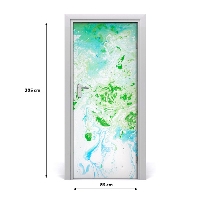 Self-adhesive door sticker Abstraction stains