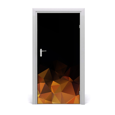 Self-adhesive door sticker Abstraction triangles