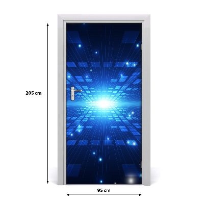 Self-adhesive door wallpaper Three-dimensional background