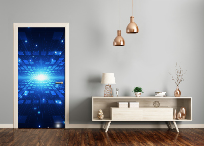 Self-adhesive door wallpaper Three-dimensional background