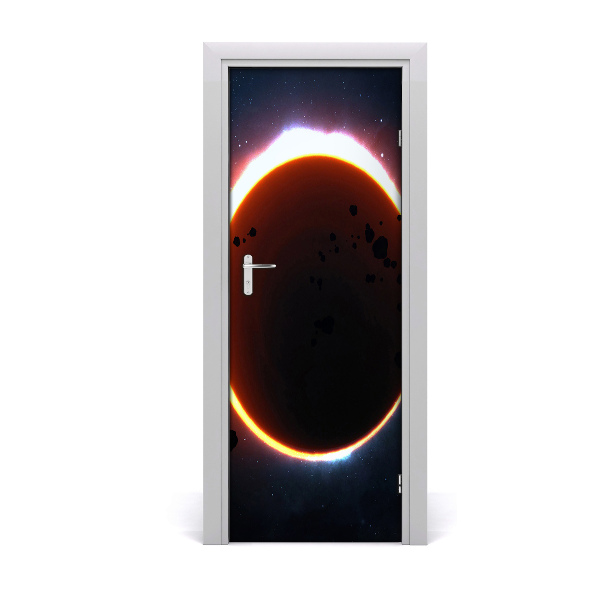 Self-adhesive door wallpaper Eclipse