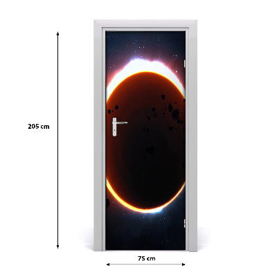 Self-adhesive door wallpaper Eclipse