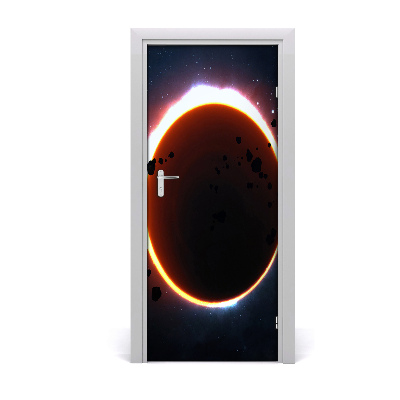 Self-adhesive door wallpaper Eclipse