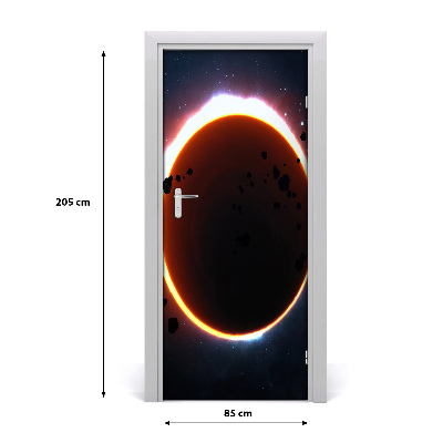 Self-adhesive door wallpaper Eclipse